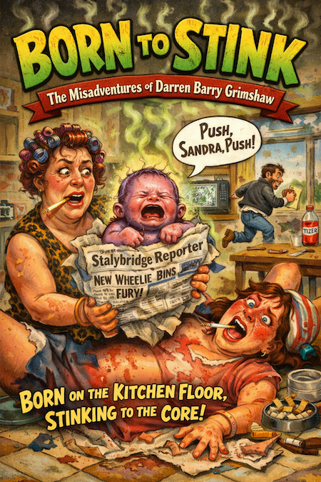 BORN TO STINK
The Misadventures of Darren Barry Grimshaw: The Binman
Born on the kitchen floor, Stinking to the core!
British Comedy