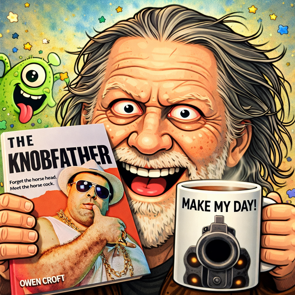 Owen Croft and his latest book The Knobfather 